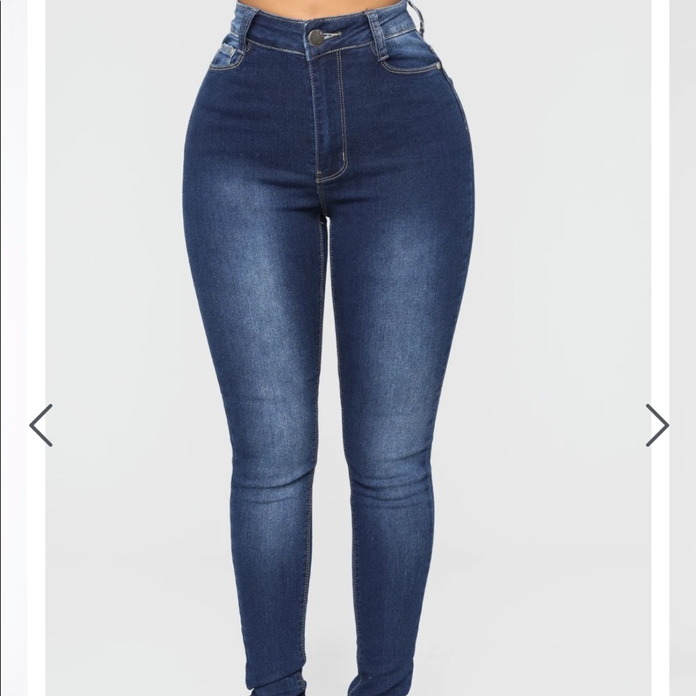 FashionNova Dark Wash Skinny Jeans